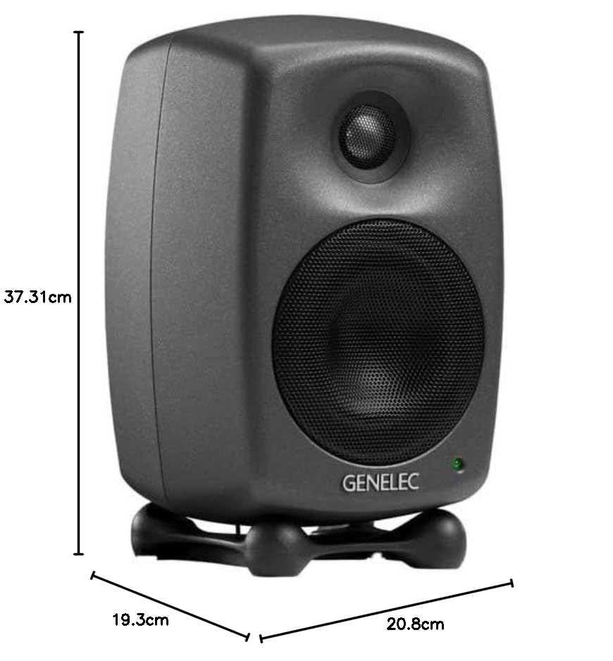【美品】GENELEC 8020D 8000-202B付き Genelec 8020D 2 Way Active Powered Nearfield Studio Monitor - 4